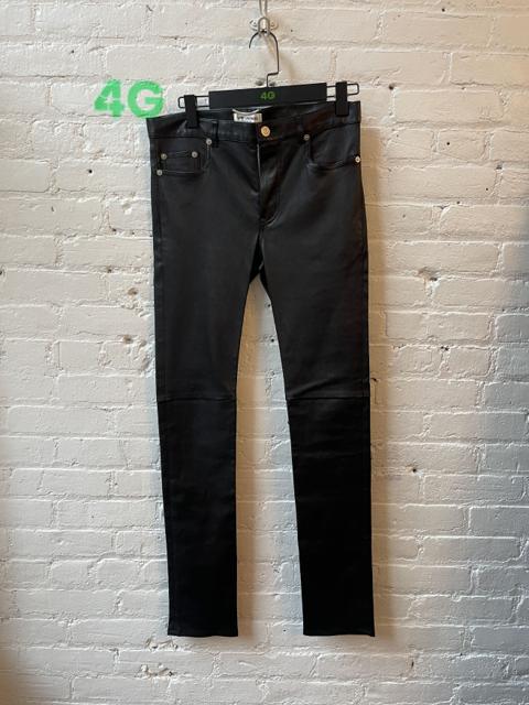 SAINT LAURENT ROCK SKINNY LEATHER PANTS