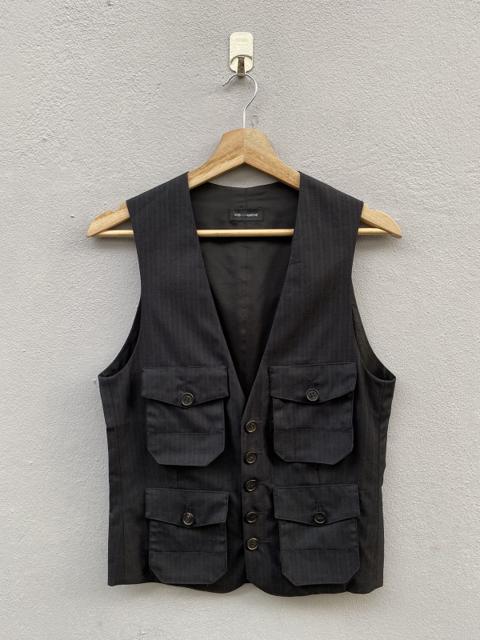 RARE💥 KRIS VAN ASSCHE Multipocket/Utility Pin Stripes Vest