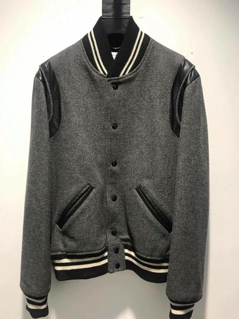 14FW Grey Wool Teddy Jacket sz46
