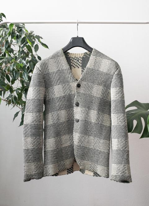 reversible knit cardigan
