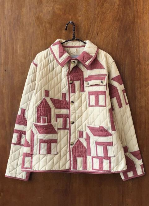 RARE GRAIL Bode architectural house patch jacket