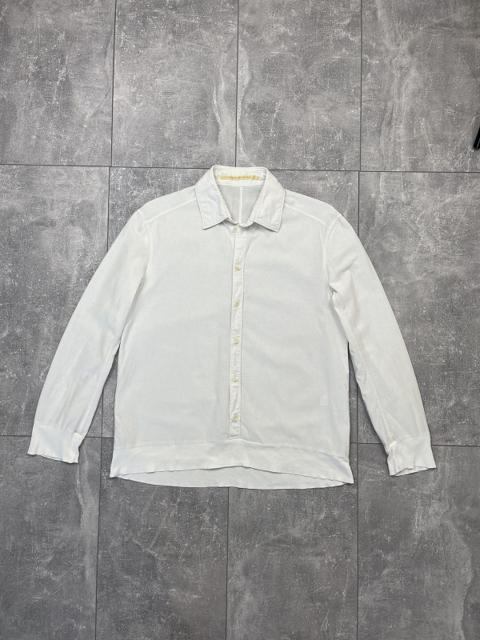 Carol Christian Poell Men's White Cotton Long Sleeve Shirt
