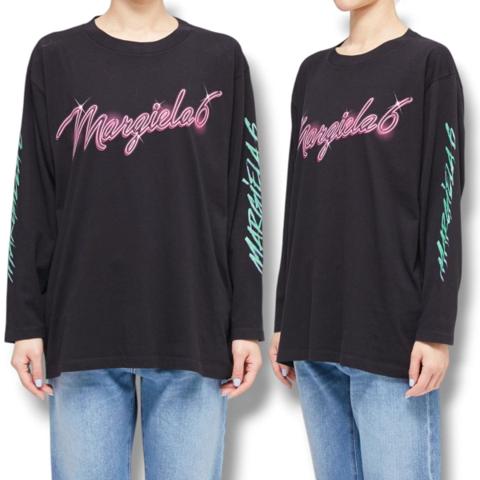 MM6 Maison Margiela Neon Logo Long Sleeve Shirt Oversized