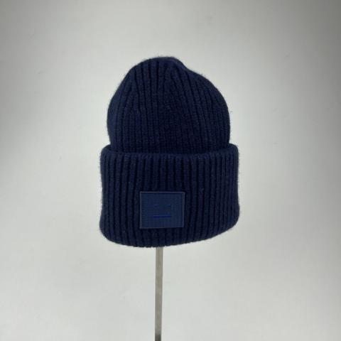 Acne Studios Large Face Logo Beanie