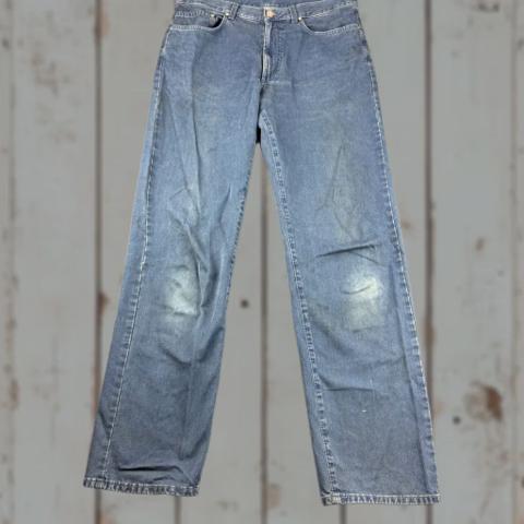 Zegna Sport Jeans Men's 34x34 Blue Straight Leg Stretch 5 Pocket