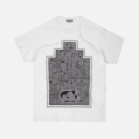 AUTUMN WiNTER 2019 C.E WORLD MAP ZiGGURAT TEE Y2K LABYRiNTH