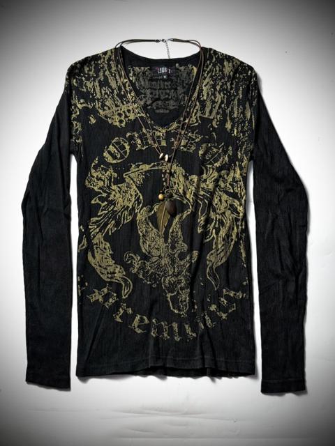 2000s Lowbox Thermal Long Sleeve Gothic Syled