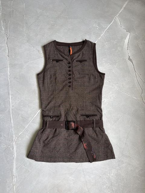 Vintage Cop Copine Belted Dress Japanese Avantgarde Y2K