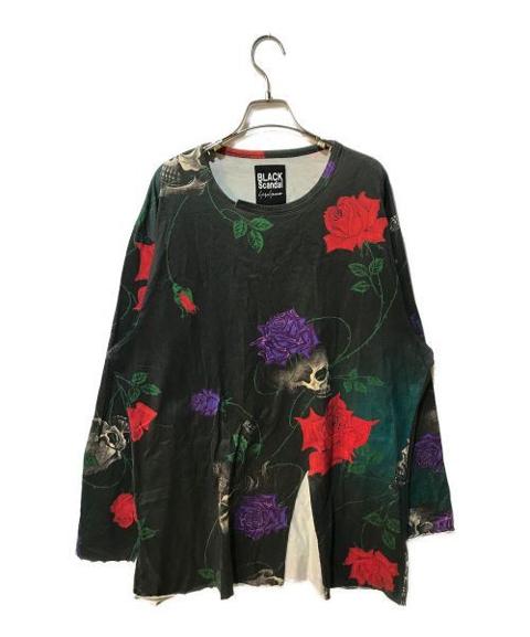 BLACK Scandal Yohji Yamamoto Skull & Rose Long Shirt