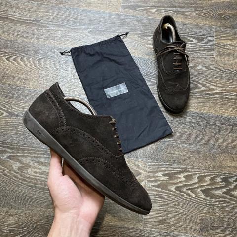 Ermenegildo Zegna Men’s Suede Brogue Sneakers Size 42/43