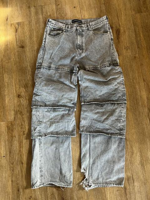Y/Project Multi Cuff Layered Jeans