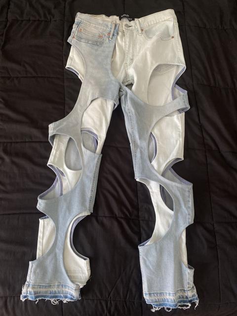 Y/Project Double Layer Interlace Jeans