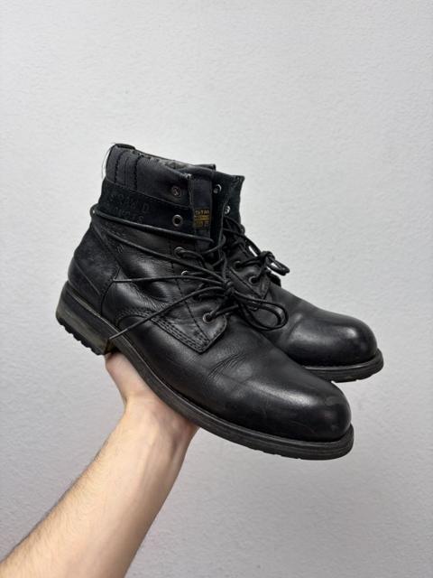 Vintage 00s Guidi CCP Style Distressed Leather Biker Boots