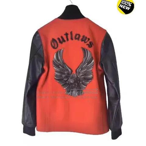 roen Crows Wool Limited Edition Leather Varsity Jacket|i