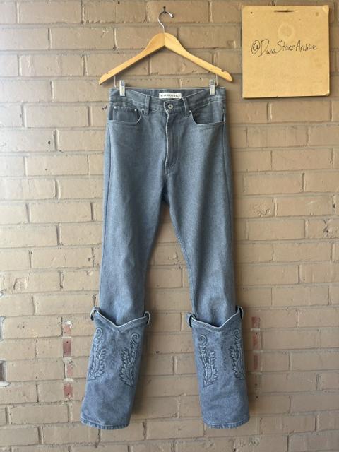 Y/project Grey Cowboy Cuff Jeans