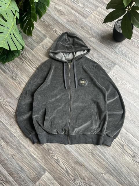 DIRK BIKKEMBERGS SPORT COUTURE JUICE VELOUR ZIP HOODIE