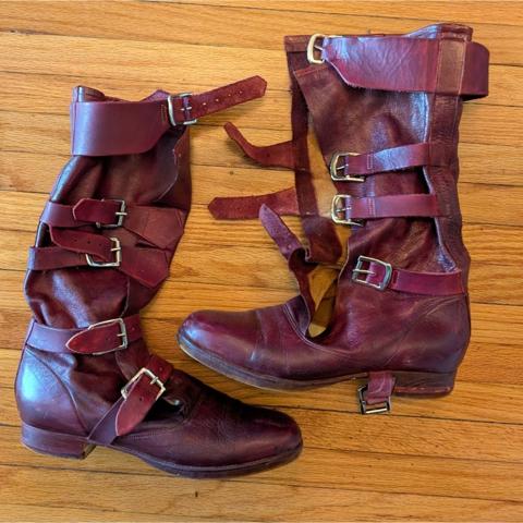 Vivienne Westwood Pirate Boots Red 8.5