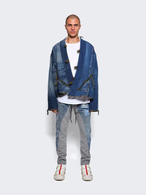 $1625 NWT GREG LAUREN Overall Ivory Sherpa GL1 XL (Size4)