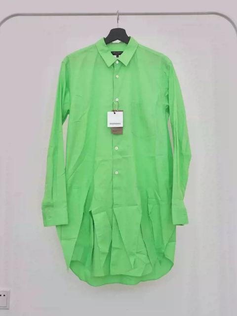 comme des garcon silk cotton magic double-layer hem shirt