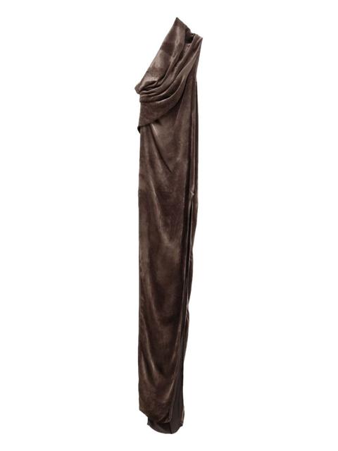 Rick Owens "Athena Arrowhead" Long Dress - Brown (IT 44)