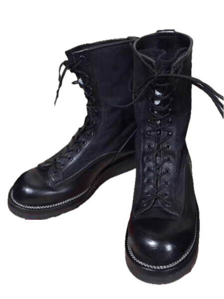 Black Lace-Up Boots Size 9