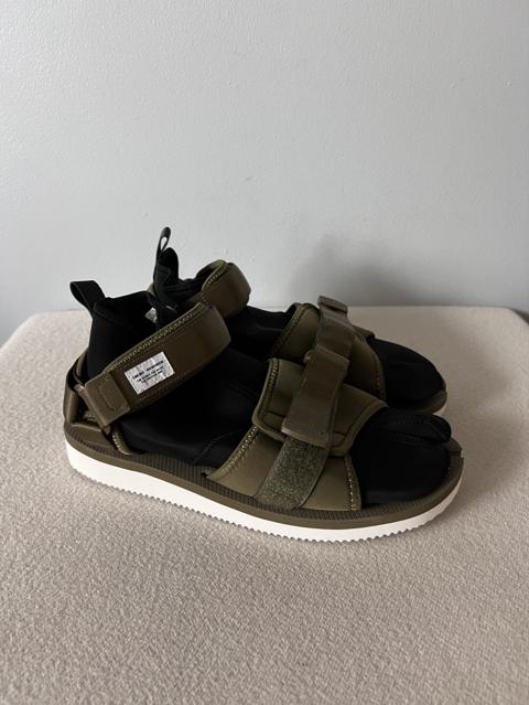 Suicoke Maharishi Kuno Tabi Sandals in Olive Black