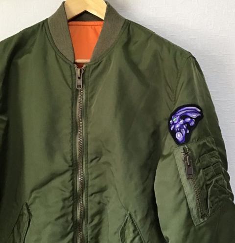 Beauty beast 90s Dark Knight Rabbit Patch ma1 Jacket