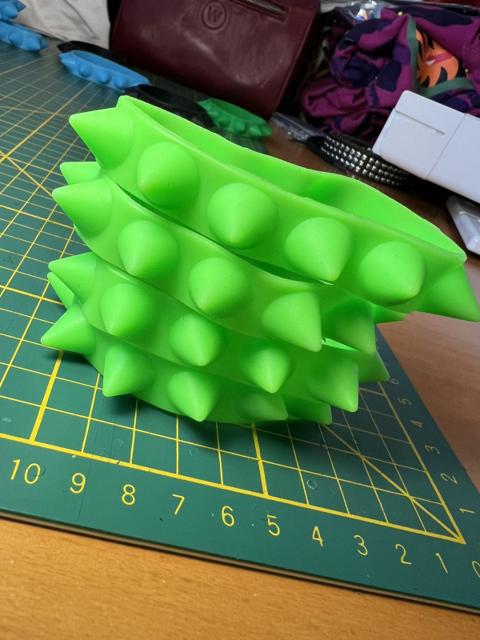 NovocentoNovantanove silicone spiked bracelets 2 pack
