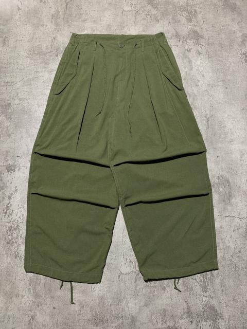 Beams ripstop wide leg multi pocket pants