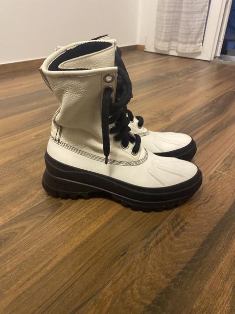 Jil Sander Off White Black Vibram Sole Boots