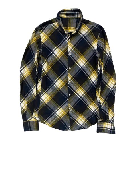 2000s Bajra stitch tartan flannel