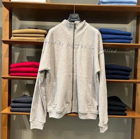 Z Zegna Thick Zip-Up Sweatshirt Jacket