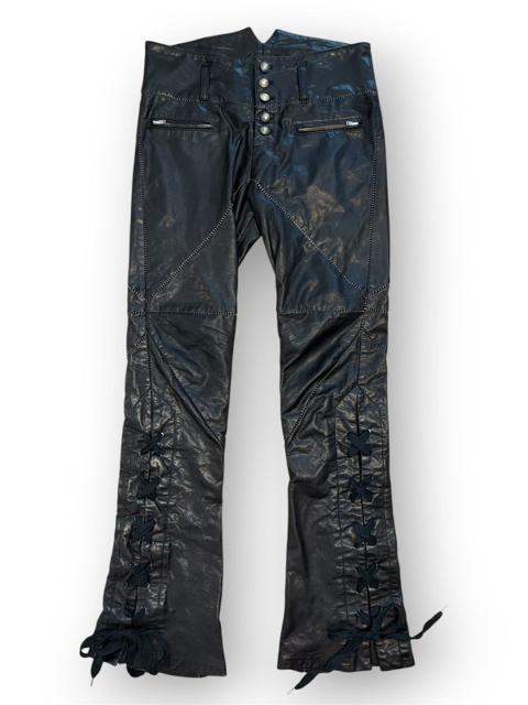 nozomi ishiguro fw10 haute couture flared leather pants