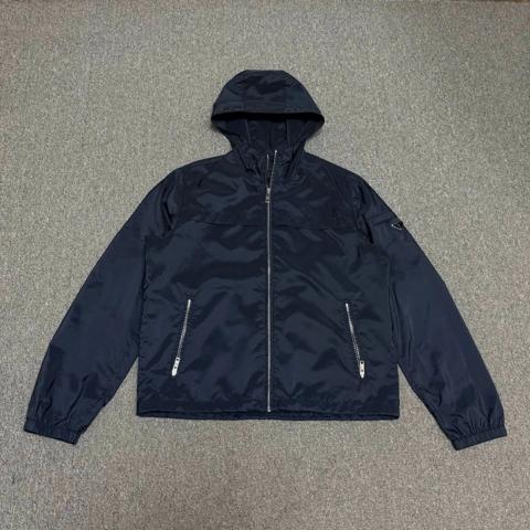 Navy Blue Triangle Logo Nylon Jacket 52 99