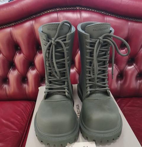 BALENCIAGA STEROID BOOT DARK KHAKI