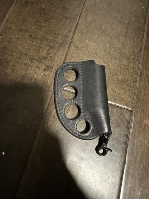 Blackmeans Leather Knuckle Lighter Case