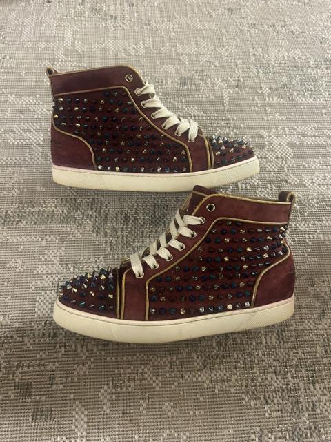 Red Bottom Hightop Sneakers