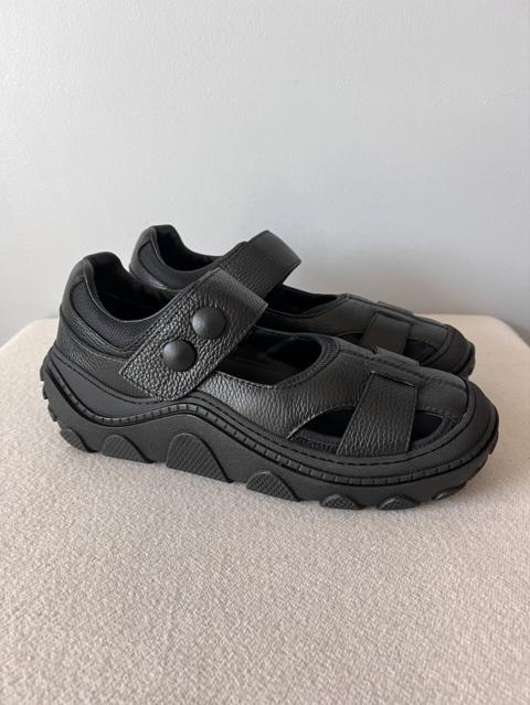 Kiko Kostadinov Tonkin Sandal Hybrid in Black Leather