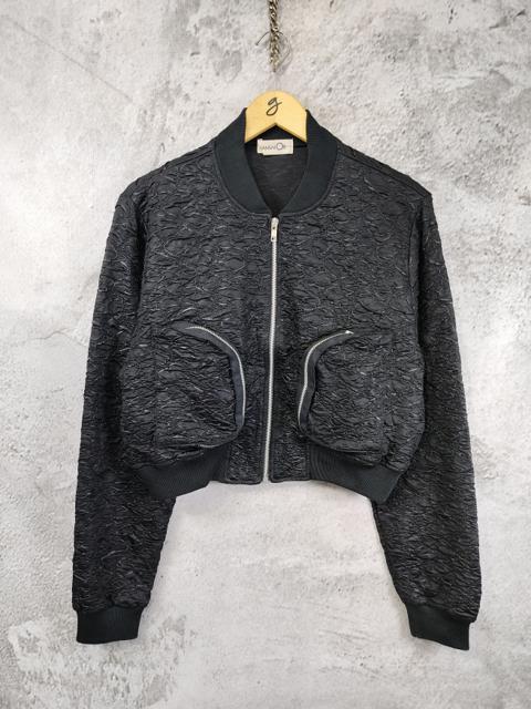 80s Kansai 02- Archived Experimental Textured Cropped Bomber