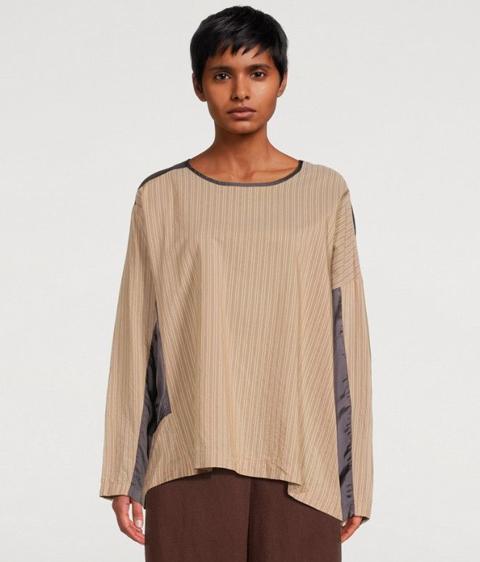 DRIES VAN NOTEN Caias Mixed-Print Blouse OS Size M