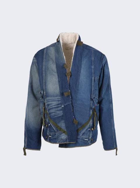 $1625 NWT GREG LAUREN Overall Ivory Sherpa GL1 XL (Size4)