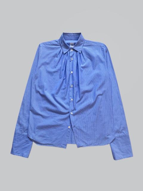 Vintage I.S Sunaokuwahara Pinstripe Pleated Detail Shirt