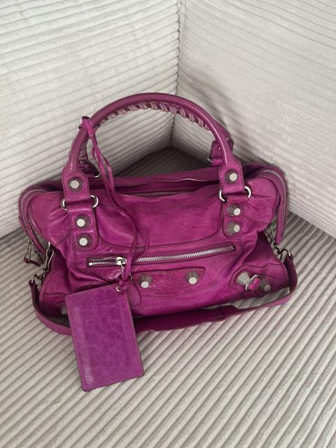 Balenciaga purple city bag