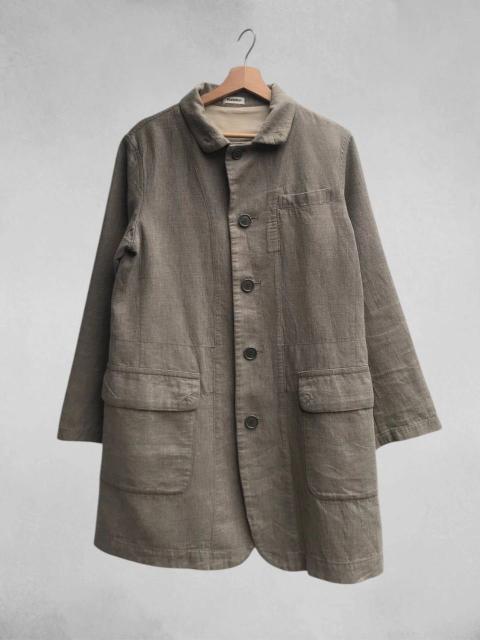 Unisex Plantation Linen Blend Marled Coat