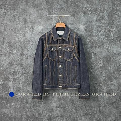 ALEXANDER MCQUEEN Dark Blue Denim Jacket
