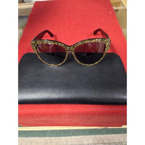 Ives Saint Laurent gold glitter Womens Sunglasses