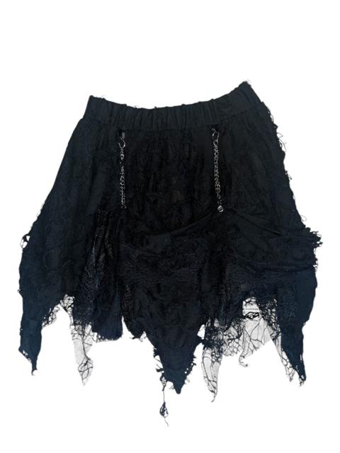 Drug Honey distressed spiderweb layered skirt 🕸️🕷️