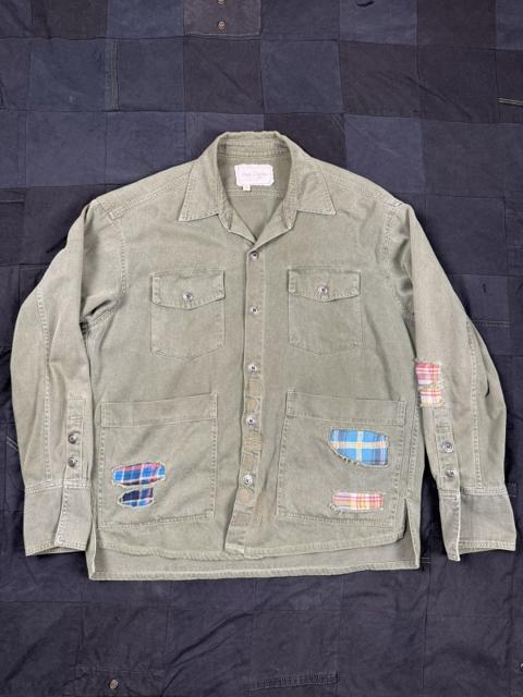 Flannel Patched Army Studio