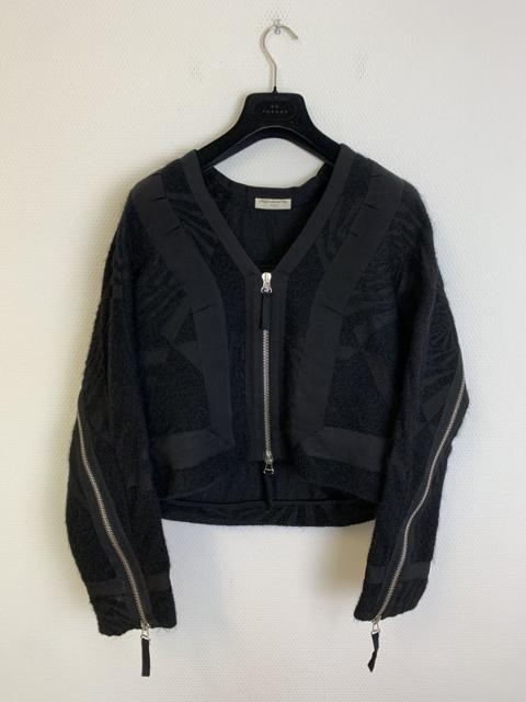 back zip bomber black