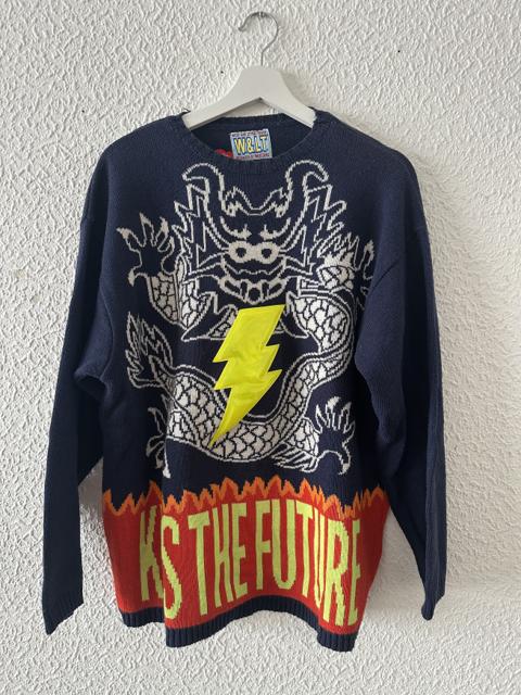💋 W&LT “Kiss the Future” Knitted Crewneck — Archive